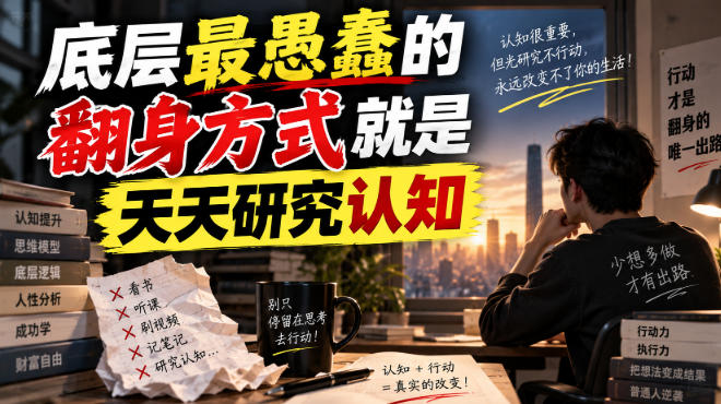 付费文章：底层最愚蠢的翻身方式就是天天研究认知
